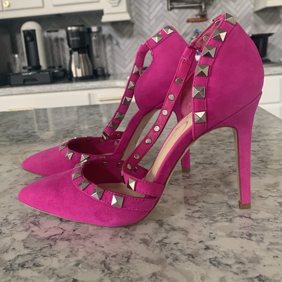 Jessica Simpson pumps, Pink/fuchsia. Size 7 1/2. Never worn. - Picture 4 of 6